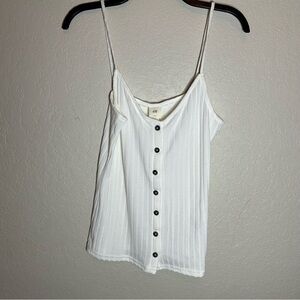 H&M Black and White Fitted Sleeveless Camisole